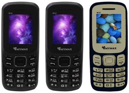 MYMAX M32 Combo of Three Mobiles