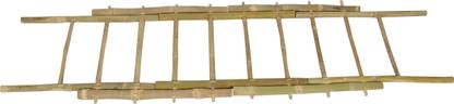 Sarvapooja Foldable and 100% full bamboo stretcher Wooden Ladder