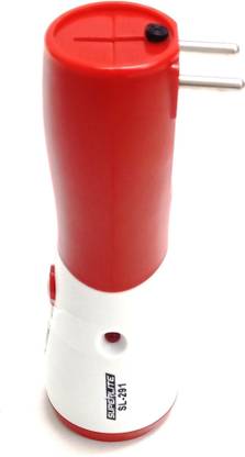 SUPERLITE SL - 291. 5 Watt High Brightness LED Rechargeable Torch With Advanced Energy Saving Circuit & Inbuilt Charger - Red Torch