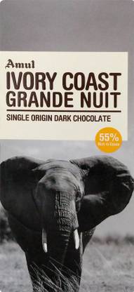 Amul Ivory Coast Grande Nuit Single Origin Dark Chocolate Bars