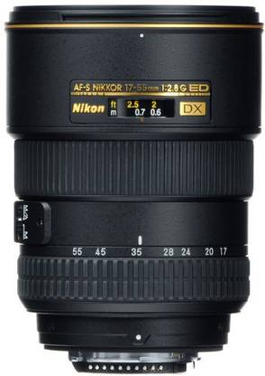 NIKON AF-S DX Zoom-Nikkor 17-55mm f/2.8G IF-ED Telephoto Zoom  Lens