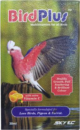 skyec 0639385372800, Bird plus multivitamins for all birds , for health growth , full feathering & brilliant colour Pet Health Supplements