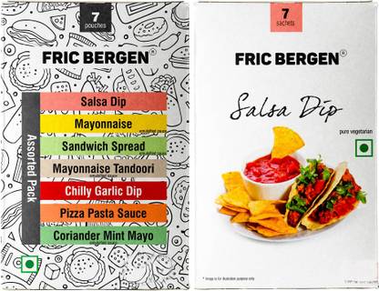 Fric Bergen Combo Of Salsa Dip (Pack 1)+ Mix Sauces (Pack 1) Salsa