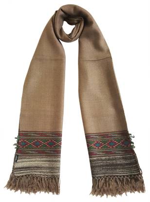 MEHRUNNISA Solid Pure Wool Men & Women Stole