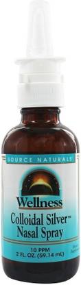 Source Naturals Wellness Colloidal Silver Nasal Spray 10 PPM 2 fl oz (59.14 ml)