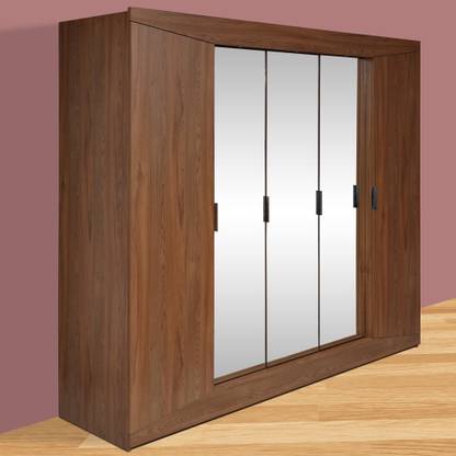 EVOK Terence Engineered Wood 5 Door Wardrobe