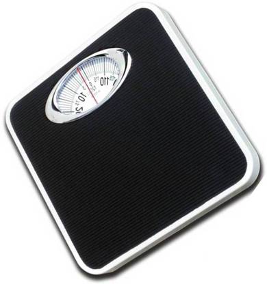 Rorian 9815 Black Analog Weight Machine For Human Capacity 120Kg Mechanical Manual Analog Weighing Scale