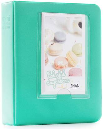 SHOPIZONE 64 Pockets Mini Photo Album for Instax Mini 9 Mini 8 (Mint Green) Album