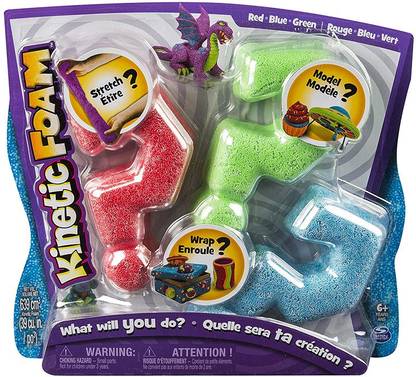 Kinetic Foam Multi 3pk Blue, Green, Red