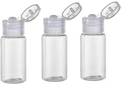 DIY Crafts Clear Empty Plastic Sample Flip Cap Bottle (pack of 12) 30 ml Bottle