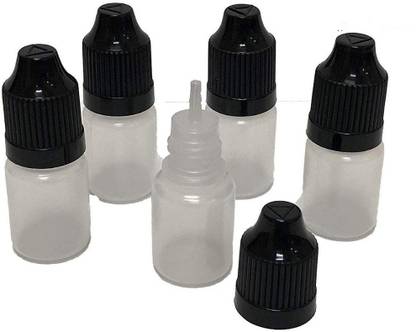 DIY Crafts 5ml Empty Plastic Squeezable Dropper Bottles(Pack of 50 Pcs) 5 ml Bottle
