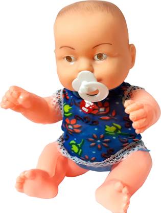 Plutofit Musical PVC Baby Toy with Music and Pull Nipple Baby Start Crying Function.
