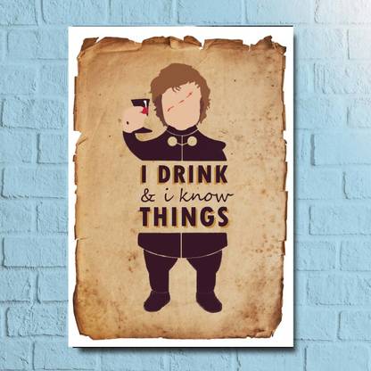 Tyrion Lannister/Game of Thrones Posters for Room & Office (13 Inch X 19 Inch, Rolled) Paper Print