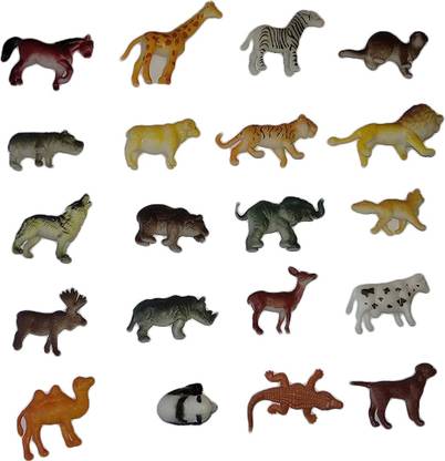 Siddhivinayak Smal Zoo Animal Figures Set 20 Pieces Set