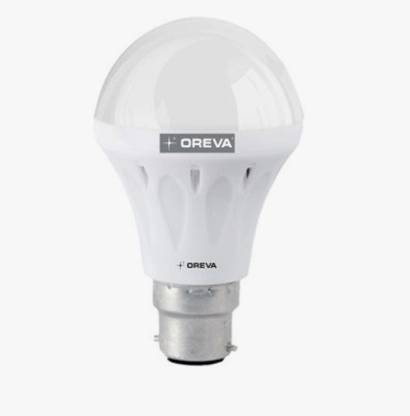OREVA 7 W Round B22 LED Bulb