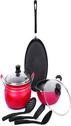 REAL KITCHEN REAL CHEF Induction Bottom Non-Stick Coated Cookware Set