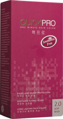 quickpro 1 MINUTE HAIR COLOR , Light Black 2.0