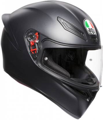AGV K1 SOLID MATT HELMET: BLACK Motorbike Helmet