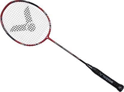VICTOR Arrow Power 8000 String Tension Upto 30lbs (3U) Red, Black Strung Badminton Racquet