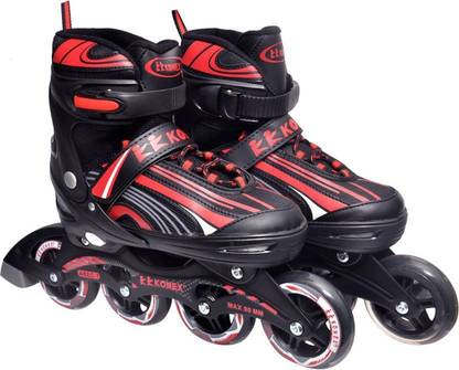JSKCOLLECTION Shoe In-line Skat Quad Roller Skates - Size 2.5-5.5 UK