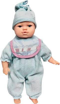 Plutofit Realistic Baby Toy with Blinking Eyes, Moving Mouth and Speaking Function, Infant Baby 12 inch Non Toxic