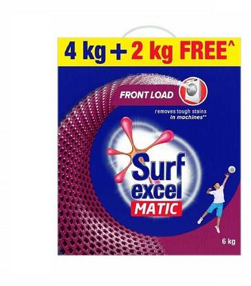Surf excel Matic Front Load (pack of 4KG + 2KG) Detergent Powder