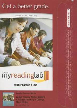 Myreadinglab New with Pearson Etext Student Access Code Card for Active Reading Skills (Standalone)
