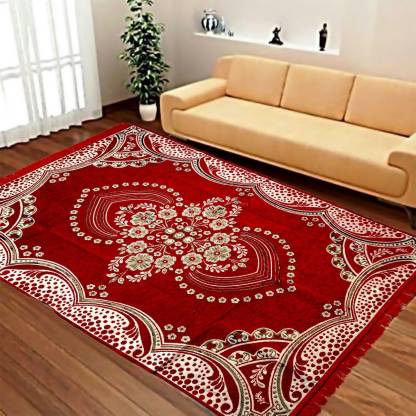 Achintya Multicolor Velvet Carpet