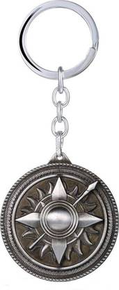 Rustyherschel Game of Thrones GOT House Martell of Sunspear Unbowed, Unbent, Unbroken Sigil Westeros Silver Metal Design-7 Key Chain Key Chain