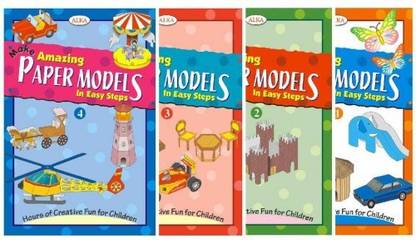 Amazing Paper Models Set Of 4 Books