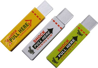 VK MART Shock Chewing Gum Set Of 3 Chewing gum Gag Toy