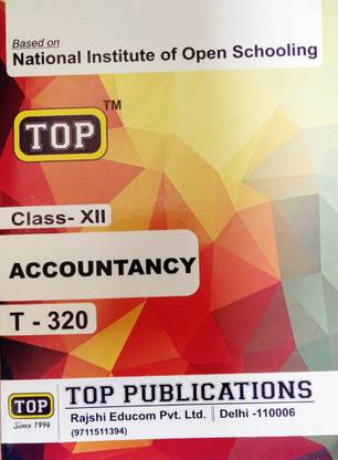 Top Nios Accountancy (T-320) Class 12th 2019 Edition