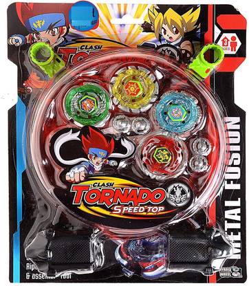 Onyx 4 In1 Beyblade Clash Tornado Speed Top Metal Fusion