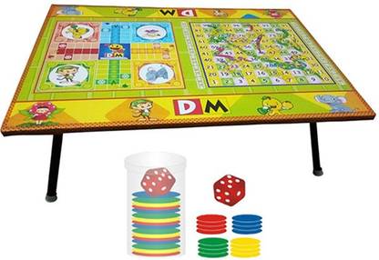 DM Big For Kid'z Ludo Multi Gaming Table Board Game Maths Games