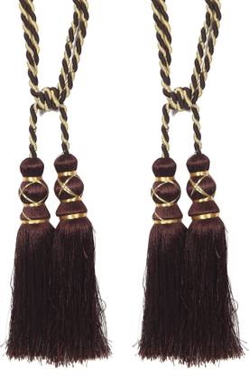 Homefab India Brown Tassels