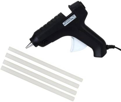 CRAFTYGUN HOT GLUE GUN FD-40W (BLACK) (40W) (11MM) 4 HOT GLUE STICKS Standard Temperature Corded Glue Gun