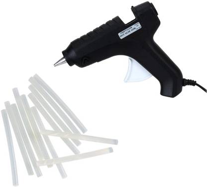 CRAFTYGUN HOT GLUE GUN FD-40W (BLACK) (40W) (11MM) 12 HOT GLUE STICKS Standard Temperature Corded Glue Gun