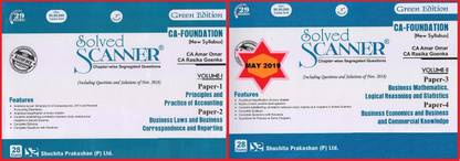 Suchita Prakashan's Solved Scanner CA Foundation Complete Combo