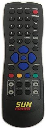 Sun Direct GENUINE DTH SUN DIRECT SET TOP BOX Remote Controller