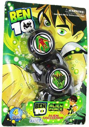Three Mask Ben 10 Alien Force Action Hero Watch For Kids With 4 New Style