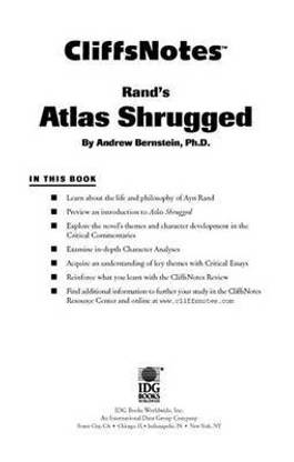 Cliffsnotes Rand's Atlas Shrugged