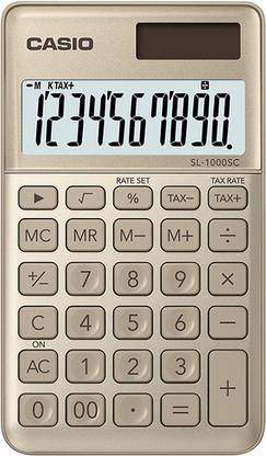 CASIO SL-1000SC-GD Portable Basic  Calculator