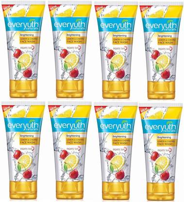 Everyuth Naturals  Brightening LEMON & CHERRY 50g X 8 Face Wash