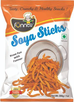 FUNNER SOYA CHIPS 200G 2 PACKET