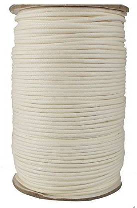SPARKLE Jewellery Making 2MM White Cotton Wax Cord 100 Mtr