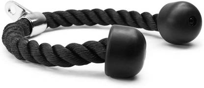 Futurekart Heavy Duty Tricep Rope Multi Exercise Equipment Pull Down/Extension (Black) Triceps Bar