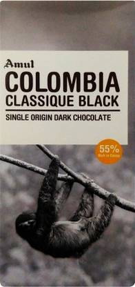 Amul Colombia Classique Black Single Origin Dark Chocolate Bars