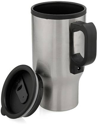 Roy Imaging Steel Travel Outdoor Electric Mug 12V Car Charging Electric Kettle Stainless Steel Travel Heated Coffee Mug Cup RY023 Electric Kettle