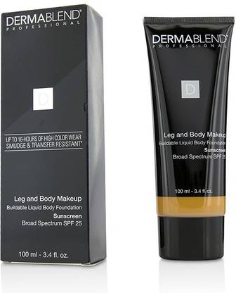 Dermablend Leg and Body Make Up Buildable Liquid Body Foundation Sunscreen Broad Spectrum SPF 25 - #Tan Honey 45W_5619 Foundation