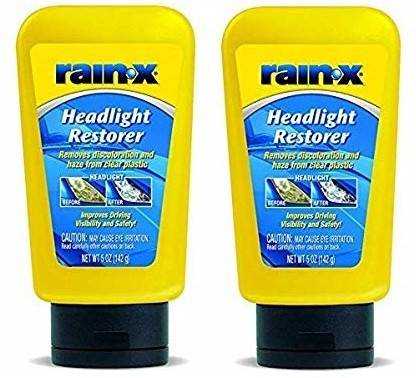 Rain-x REMOVES DISCOLORATION AND HAZE FROM CLEAR PLASTIC!! (HEADLIGHT_RESTORE_PK2) Headlight Restore Kit